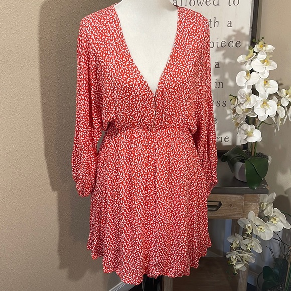 Floral print mini dress. Sz: S - Picture 1 of 6